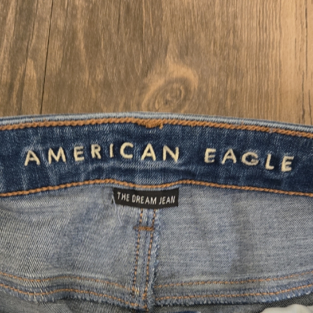 American Eagle Outfitters Women's Medium Blue Skinny Jeans - Picture 2 of 6